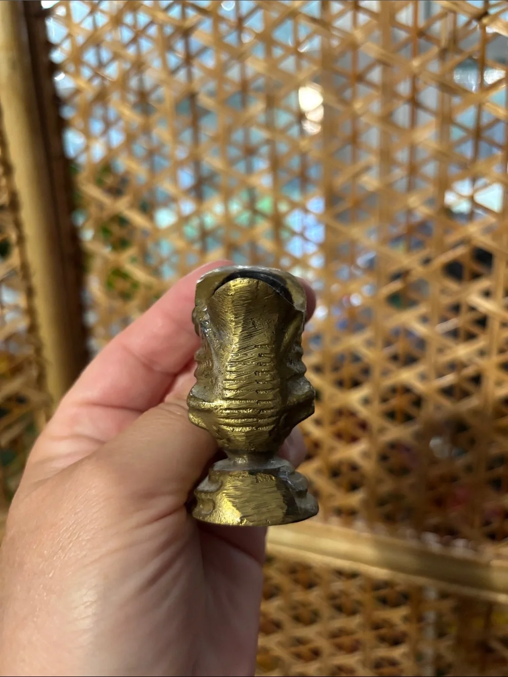 Brass Fish Figurine Decorative Accent - brass